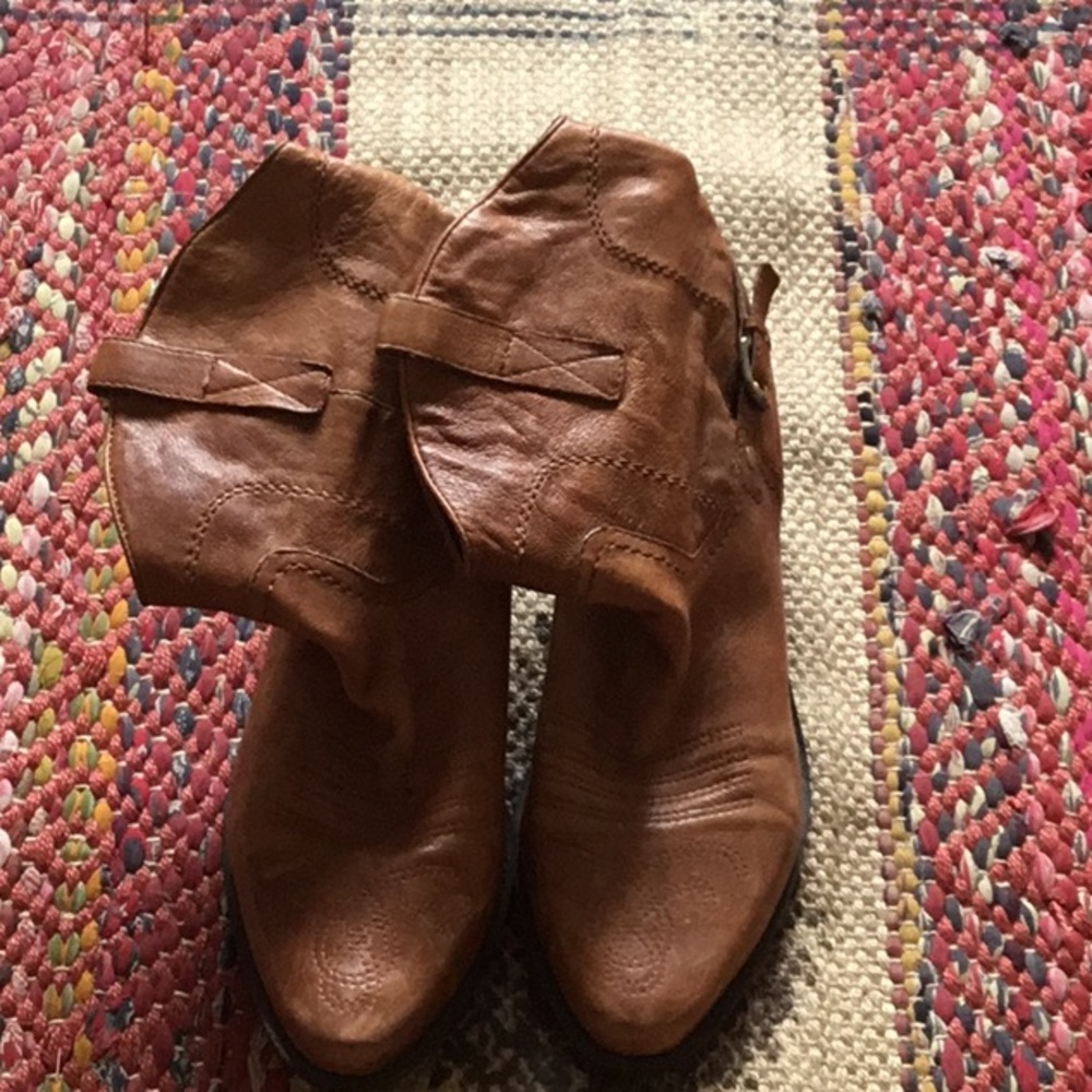 Franco Sarto Cowboy Booties